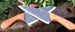 Chefs knives made from heritage crosscut saws